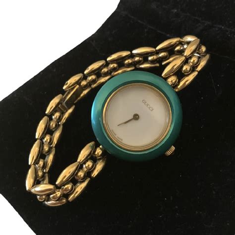 gucci vintage interchangeable bezel watch